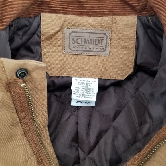 Schmidt 40-42 Overalls Coveralls Insulated Brown Medium short - Picture 13 of 15
